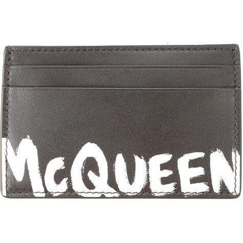 alexander mcqueen card holder men's.